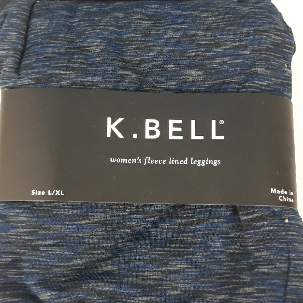 K. Bell women's fleece legging blue, size L/XL New